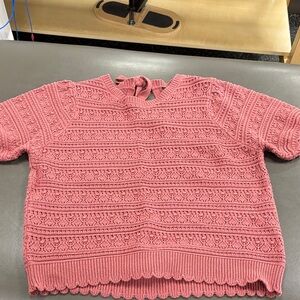 Francesca's Collections Pink Knit Sweater